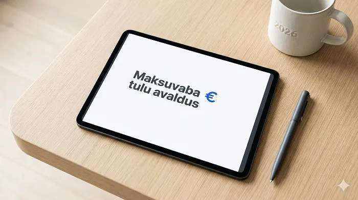 Maksuvaba tulu 2026: 700 eurot kõigile ja uued reeglid